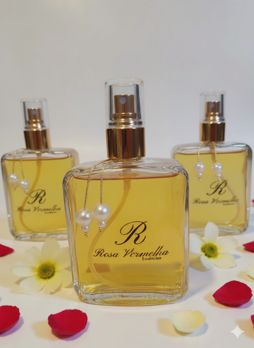 Perfume de Rosa Vermelha c/ Baunilha 100ml